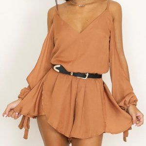 SHOWPO - Cant Believe Playsuit In Rust